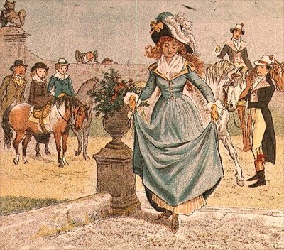 En fin dam från Ride-a-cock-horse till Banbury Cross av Randolph Caldecott