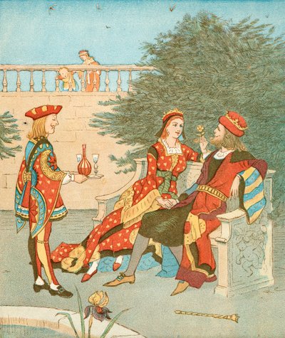 Allt på en sommardag (färglitografi) av Randolph Caldecott