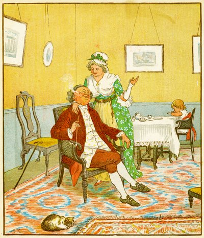 Frontice piece, The Diverting History of John Gilpin, 1878 av Randolph Caldecott