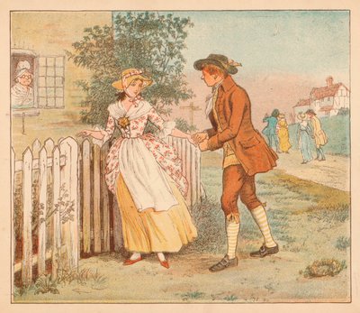 ...Några slentrade på vägen, c1885, 1934. av Randolph Caldecott