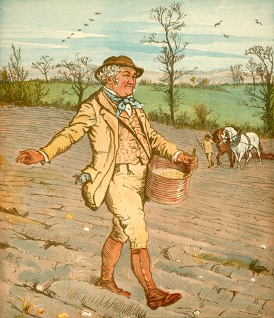 ...bonden som sådde säden, c1878. av Randolph Caldecott