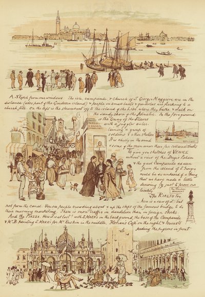 Till våra vänner som aldrig har varit i Venedig (chromolitho) av Randolph Caldecott