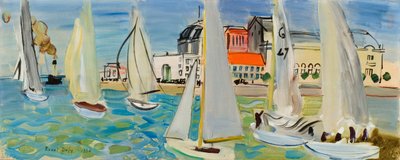 Båtar vid Le Havre av Raoul Dufy