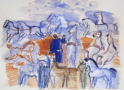 Cirkushästar; Hästar på cirkus av Raoul Dufy