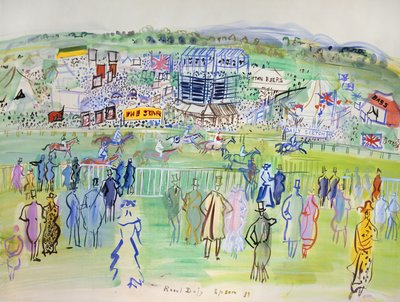 Epsom, tävlingsbanan av Raoul Dufy