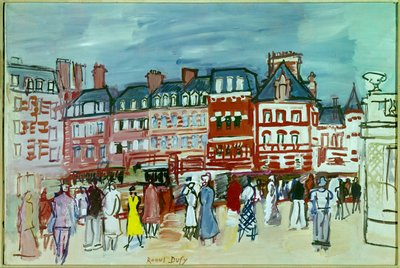 Hus i Trouville av Raoul Dufy