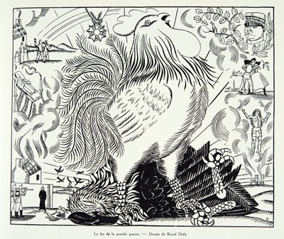Slutet på första världskriget, ur Histoire de la Troisieme Republique, Vol. I, Political History, utgiven 1933 (litografi) av Raoul Dufy