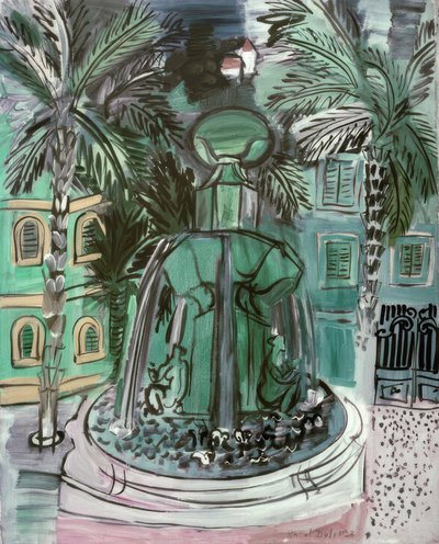 La Fontaine i Hyères av Raoul Dufy