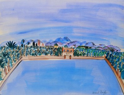 Le Bassin, Menara Gardens, Marrakech av Raoul Dufy