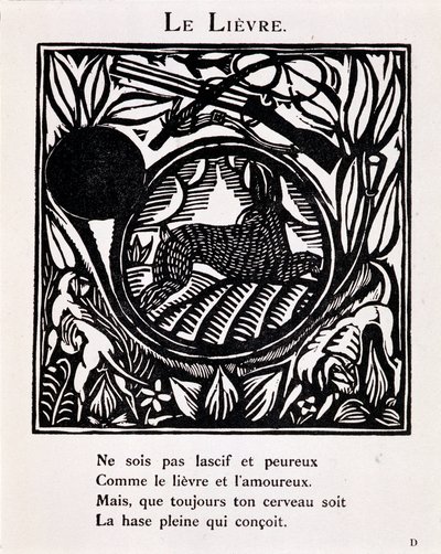 Le hare - i "Le Bestiaire ou cortège d
