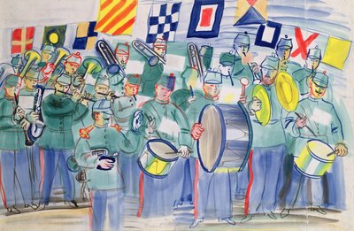 Musik vid tullhuset i Le Havre av Raoul Dufy