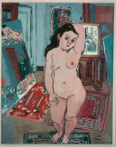 Naken med arumliljor av Raoul Dufy