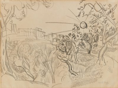 Olivträd i Provence av Raoul Dufy
