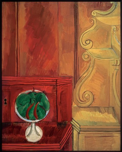 Päronkompott och konsol av Raoul Dufy
