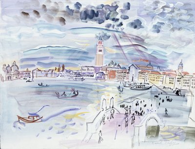 Riva degli Schiavoni, Venedig av Raoul Dufy