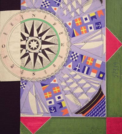 Sjömannens näsdukar (gouache) av Raoul Dufy