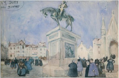 Torget i Falaise av Raoul Dufy