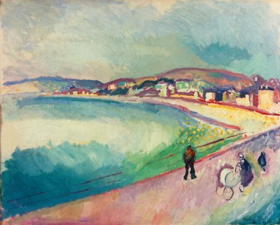Stranden i Sainte-Adresse av Raoul Dufy