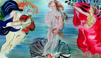 Venus födelse, ca 1940 (olja på pannå) av Raoul Dufy