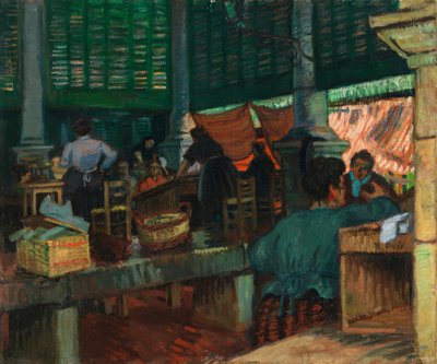 Fiskmarknaden, Marseille av Raoul Dufy