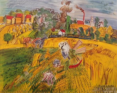 The House (olja på duk) av Raoul Dufy