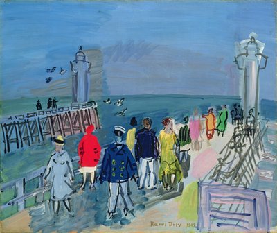Bryggan vid Trouville av Raoul Dufy