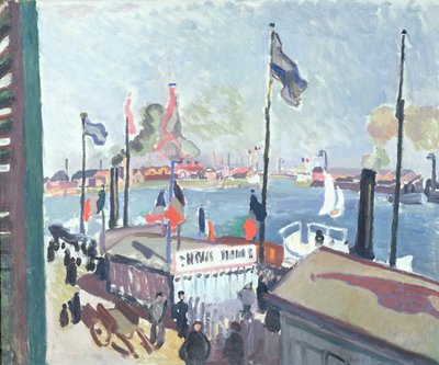 Hamnen i Le Havre av Raoul Dufy
