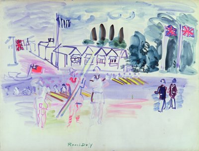 The Regatta at Henley (akvarell på papper) av Raoul Dufy