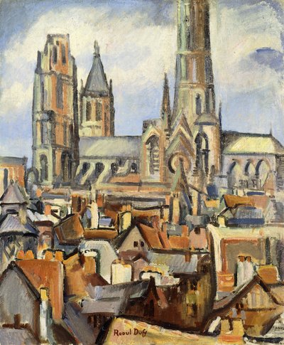 Rouens tak; Les Toits de Rouen, ca 1902-03 (olja på duk) av Raoul Dufy