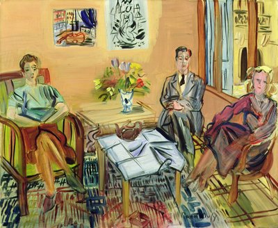 Tre sittande figurer av Raoul Dufy
