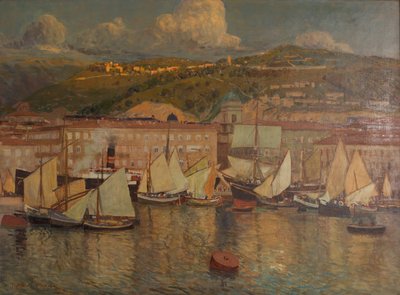 Sommarkväll (Port of Fiume) av Raoul Frank