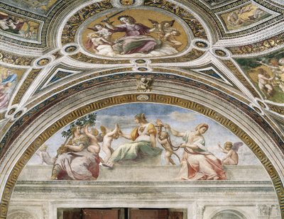 Kardinal och teologiska dygder av Raphael