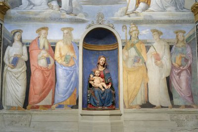 Dreifaltigkeit, Benediktiner und Kamaldulenser Heilige von Raphael (1483-1520)