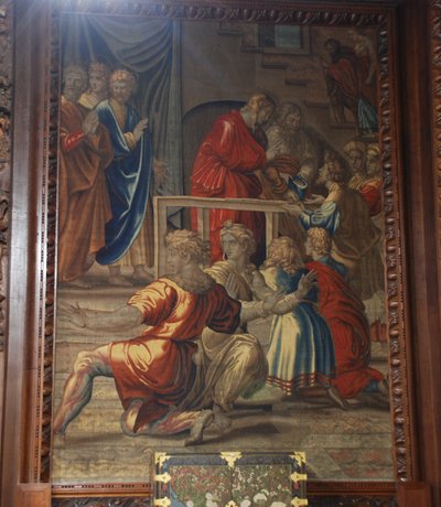 Ananias död, Mortlake workshop av after Raphael