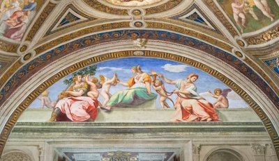 Kardinal och teologiska dygder av Raphael (1483-1520)