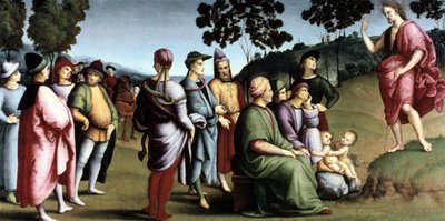Sankt Johannes Döparen predikar av Raphael