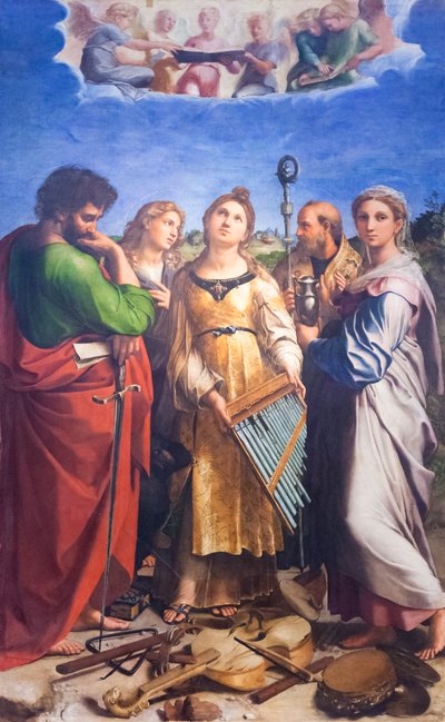 Extasen av st. Cecilia av Raphael (1483-1520)