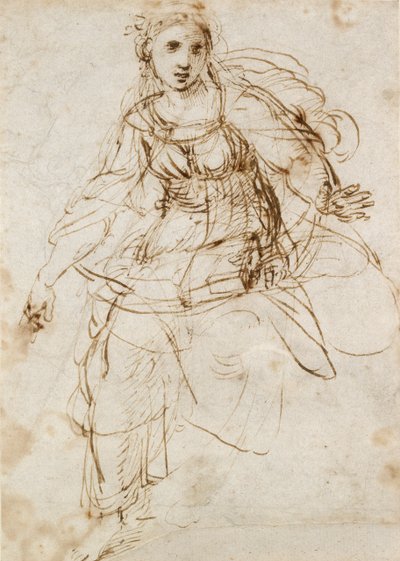 Allegorical Figure of Theology, tidigt 1500-tal av Raphael