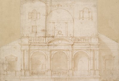 Arkitektonisk design Villa Madama, tidigt 1500-tal av Raphael