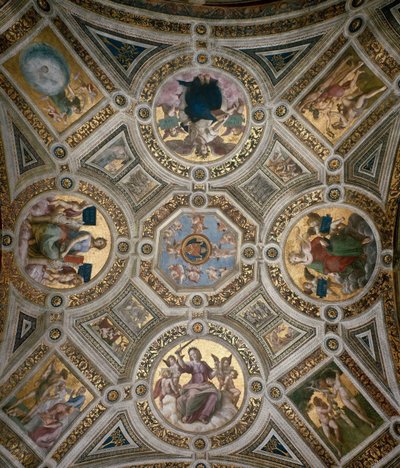 Tak i Stanza della Segnatura, ca 1510-1511. av Raphael