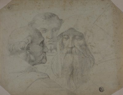 Fyra män i samtal av Raphael