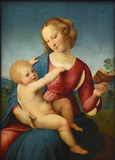 Tysk:  Maria med barnet / Madonna Colonna Colonna Madonna av Raphael