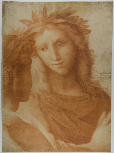 Man och kvinna krönt med Laurel av Raphael