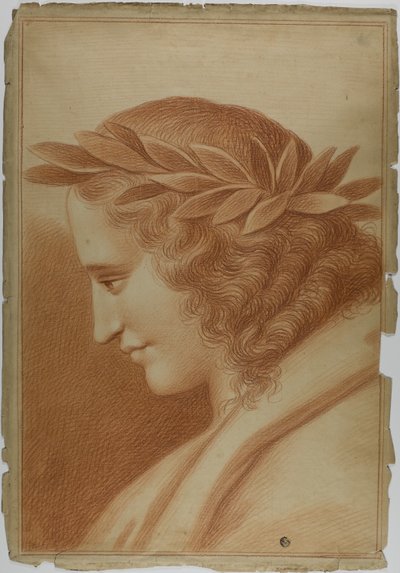 Poet krönt med Laurel av Raphael