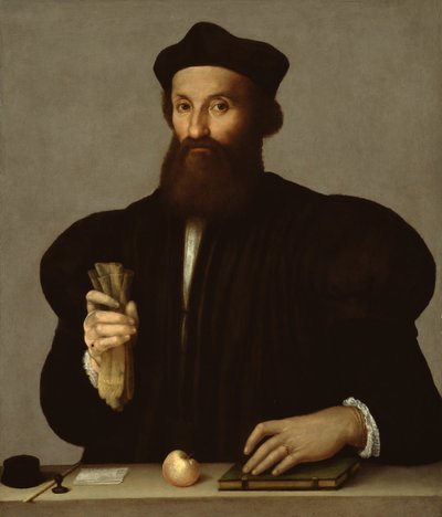 Porträtt av en gentleman, 153050. av Raphael
