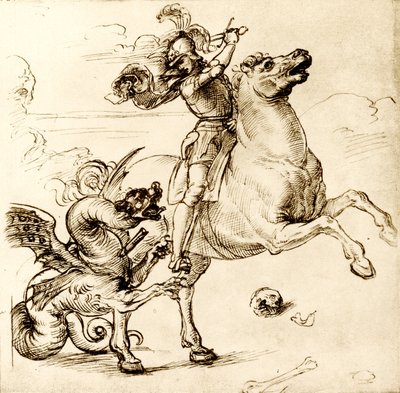 St George med svärdet av Raffaello Sanzio Raphael