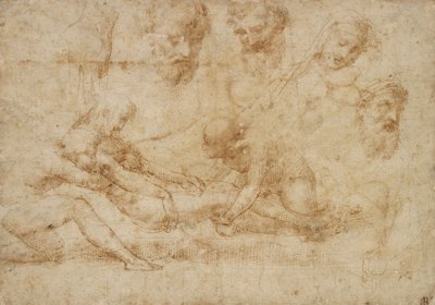 Studies for a Deposition, tidigt 1500-tal av Raphael