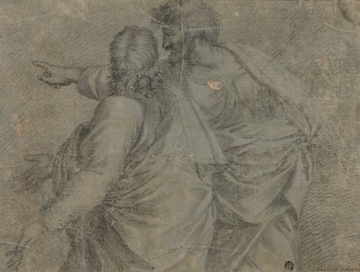Två män som samtalar och gestikulerar av Raphael