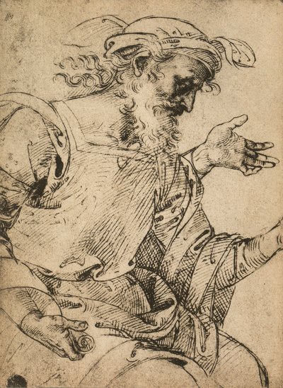 Profeten Hesekiel; teckning av Raphael. Gallerie dellAccademia, Venedig av Raffaello Sanzio Raphael