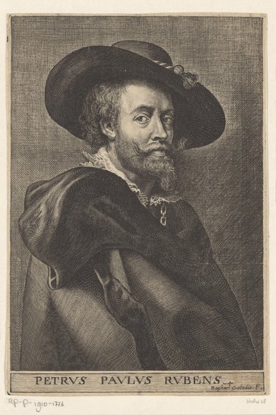 Porträtt av Peter Paul Rubens Peter Paul Rubens (titel på objekt) av Raphael Custos